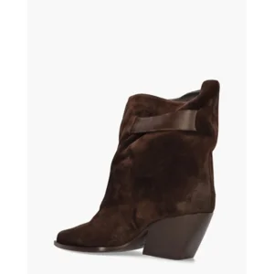 Elena Iachi E4494-B Donkerbruine Dames Enkellaarsjes