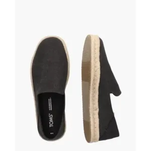 Toms Santiago Canvas Zwart Herenloafers