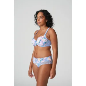 Prima Donna Madison shorty in lichtblauw met bloemenprint