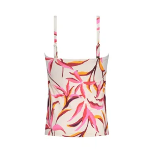 Cyell Japanese Floral tankini in ivoor en roze