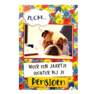 Kaart - Fun - Weer een jaartje dichter bij je pensioen - BWH40-B
