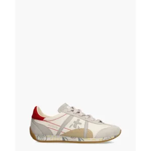 Premiata Jackyx Off-White/Rood Damessneakers