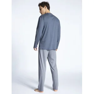 Calida Heren pyjama Lange mouw/ lange broek 100% Katoen ( CAL.129)