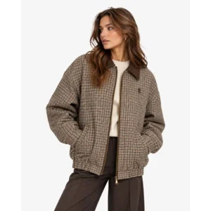 Ibana Justa Bruin/Multi Ruiten Damesjack