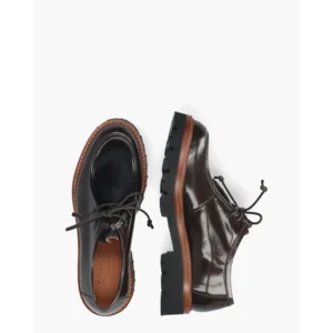 Mat:20 Carrie 3225 Bruin Dames Veterschoenen