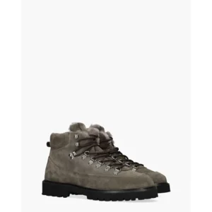 Nubikk Logan Chad Fur Grijs Heren Veterboots