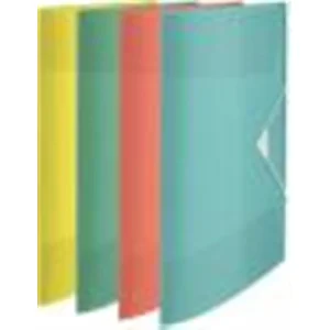 Elastomap A4 "Colour'Ice" met 3 kleppen en elastieken groen