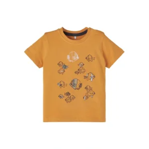 Name-it Jongens Tshirt Folon Spruce Yellow