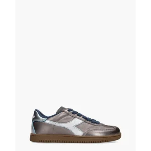 Diadora Sport Trainer Metalized Antraciet/Blauwe Damessneakers