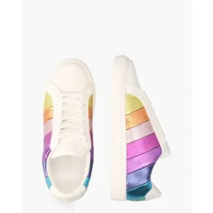 Kurt Geiger Lane Stripe Wit/Multicolor Damessneakers