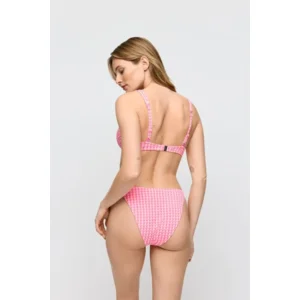 Marie Jo Swim Bikini Slip: Mary Lynn, Rose Gingham, Brazilian model ( MJO.345 )