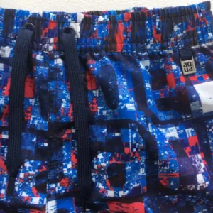 Schiesser outlet jongenszwemshort in blauw en rood