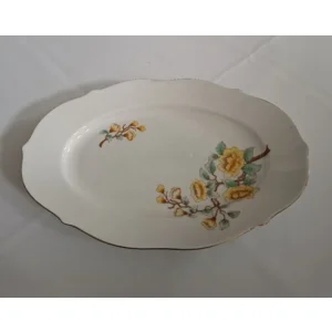 Lindner Bavaria porzellan 	68 Teerose	Ovale schaal	32 cm	Handarbeid