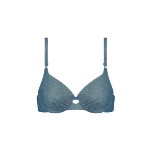 Cyell Mystic Glow voorgevormde bikini in denim blauw