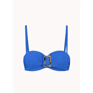 Cyell Wavy Blue strapless bikini in kobaltblauw