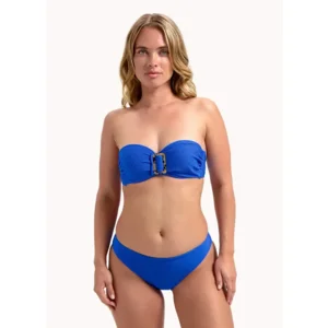 Cyell Wavy Blue strapless bikini in kobaltblauw