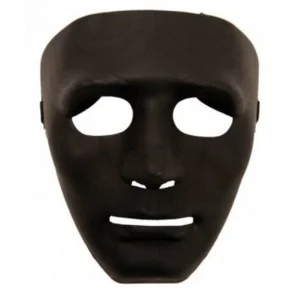 Masker - Anonymous - Zwart - Plastic