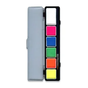 Waterverf - Palet - Neonkleuren - 5 x 3gr. + 1 x 6gr.