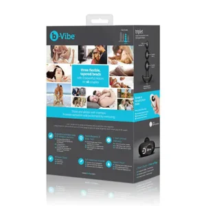 B-Vibe Triplet Vibrerende Anale Kralen 14 cm