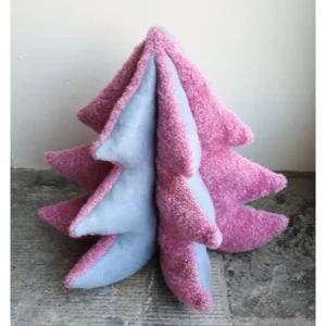 Kleurrijk decoratief boompje / Kerstboom Lichtblauw / Roze