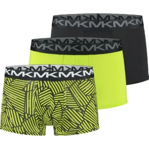 Michael Kors Stretch Factor 3-pack herenshorts in limegroen en zwart