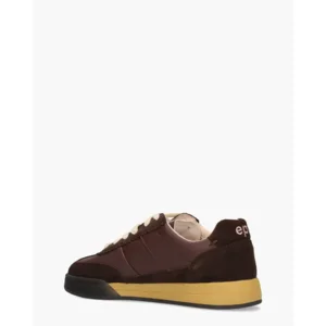 East Pacific Trade Diego Donkerbruine/Bordeaux/Gele Damessneakers