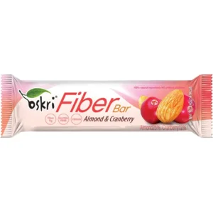Oskri Fiber bar Amandel - Cranberry  glutenrvij - Vegan (24 stuks ( 1 karton )