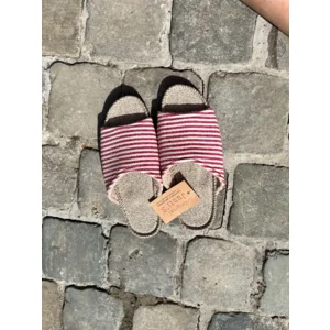 Original Juuti Pantolette Rood/Wit (hoge wreef) blauw wit gestreept 38