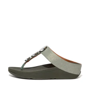 FitFlop teenslippers Halo Sparkle EP4 bay green