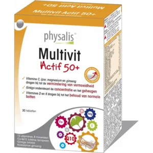 Physalis Multivitaminen Actif 50+ 30tab