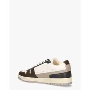 Mercer The Brooklyn M  Wit/Donkerblauw/Bruin Herensneakers