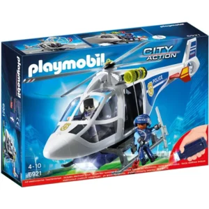Playmobil - Politiehelicopter met LED-zoeklicht - 6874