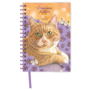 Spiraal agenda - 2026 - Franciens katten - Merah - 11x15.5cm
