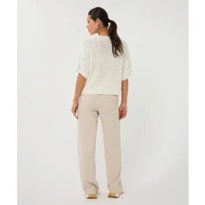 Esqualo Pull: Off White, Ajour brei ( ESQ.316 )