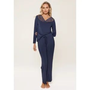 Lingadore Heather pyjama in blauw