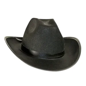 Hoed - Cowboy - Zwart - Vilt - Klein