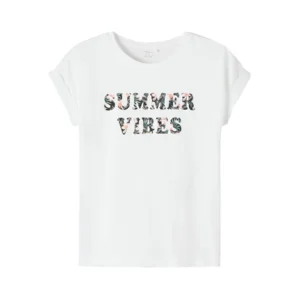 Name it Kinderkleding Meisjes Tshirt Famma Bright White