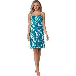 Pastunette Dames nachthemd: Bretel, Turquoise, L92 ( PAS.153 )