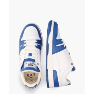 Mercer The Brooklyn M Wit/Kobaltblauw Herensneakers