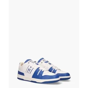 Mercer The Brooklyn M Wit/Kobaltblauw Herensneakers