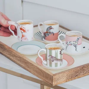Animals - Espresso Set - Dog/Zebra