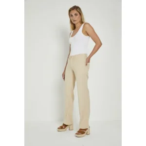 Para Mi broek Hannah Summer Linnen: Elastiek in de lenden, Beige ( PARA.312 )