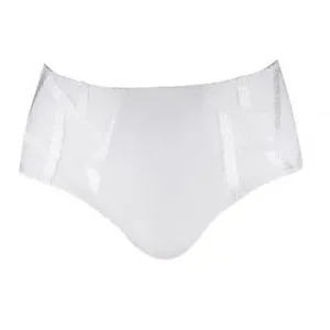 Louisa Bracq Culotte ( Hoge Slip ): Serie ( Wit ) ( SEC.233 )