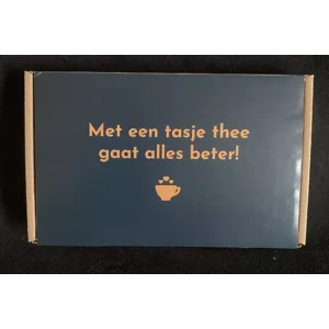 Brievenbus post Met een tasje thee gaat alles beter!