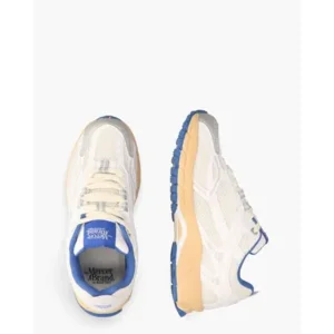 Mercer Amsterdam ME252002 Wit/Blauw Damessneakers