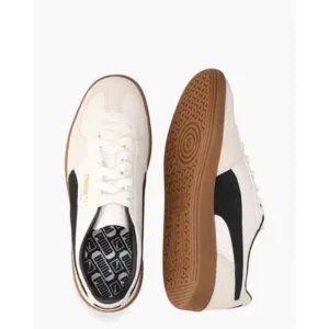 Puma Palermo Lth Wit/Zwart Damessneakers