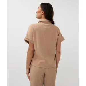 Esqualo Bloes : Light Sand, structuur stof ( ESQ.299 )