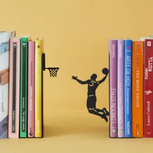 Balvi Boekensteunen Slam Dunk Zwart Metaal