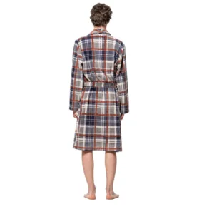 Egatex ( Soy ) Kamerjas Heren: Marron ,Caree motief, warm ( EGA.500 )