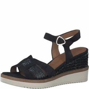 Tamaris sandalen 1-28243-28 marineblauw